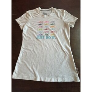 Youth Nike Dri-fit Cotton Tee Sneaker Shirt Size Medium 8-10